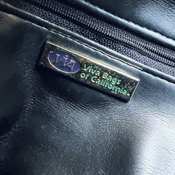 Vintage 90s Leather Fringe Shoulder Bag by VIVA Bags of California Boho Western - Picture 16 of 16